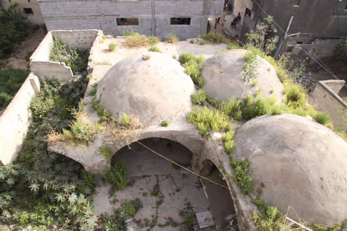 The stages of restoring the Al Khidr Monastery and transforming it to "Al Khidr Library for children " in Deir Al Balah - Gaza